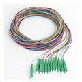 Swe-Tech 3C 12 Strand Fiber Pigtail, 9/125 SinglemodeGreen Boot, LC/APC, 3 meter FWT15F1-02212